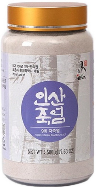 Insan 9회 자죽염 분말, 500g, 1개