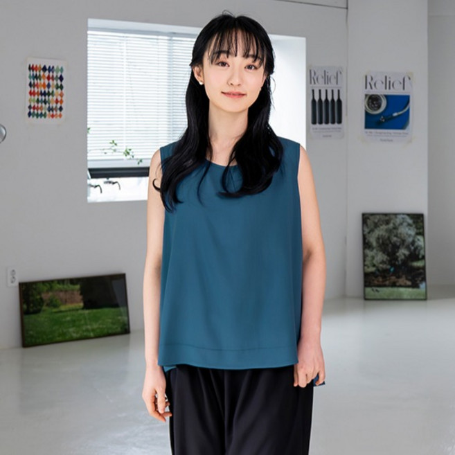 Anna&Co 女款人造絲無袖罩衫