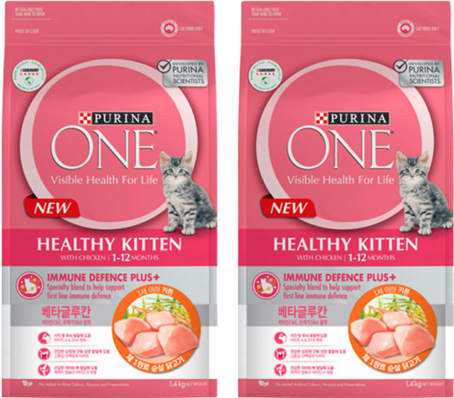 퓨리나원 캣 기능성 사료, 키튼, 1.4kg, 2개