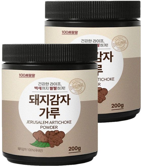 백세팔팔 돼지감자가루, 2개, 200g