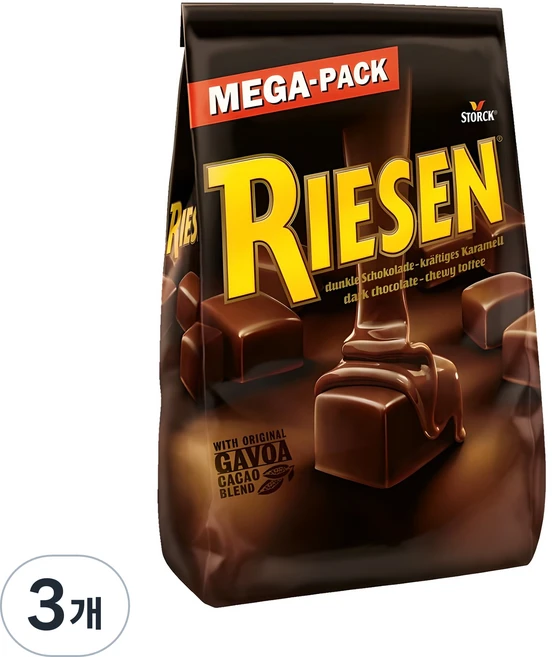 스톡 리젠 초코토피 메가팩, 900g, 3개 - 쿠팡
