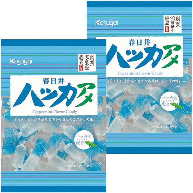 Kasugai 春日井 薄荷味糖, 150g, 2袋