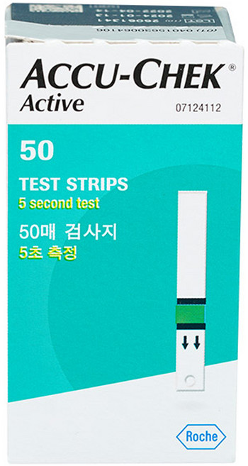 아큐첵 혈당측정 검사지, 1개, 50개입