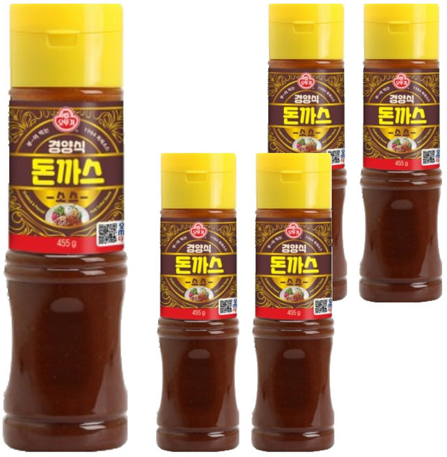 오뚜기 경양식 돈까스소스, 455g, 5개