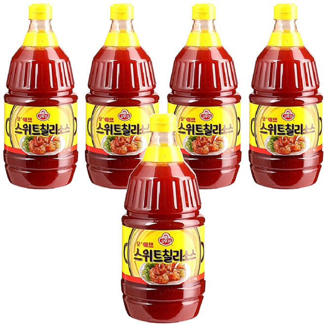 오뚜기 오쉐프 스위트 칠리소스, 2.1kg, 5개