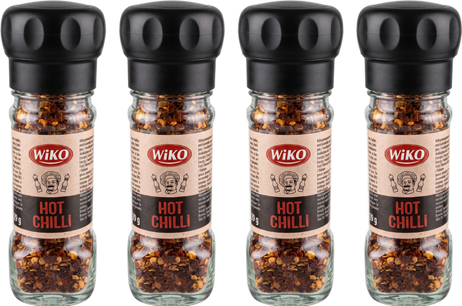 Wiko 辣椒海鹽研磨罐, 50g, 4瓶