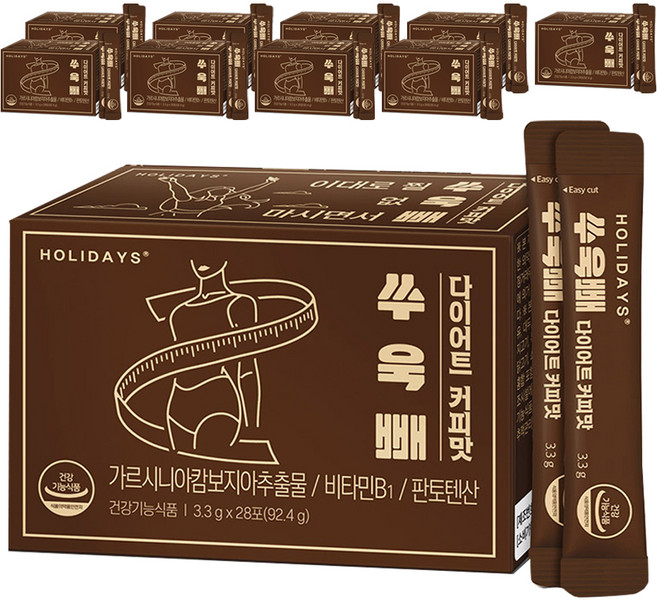 HOLIDAYS 體態輕盈沖泡飲 咖啡風味 28入, 92.4g, 10盒