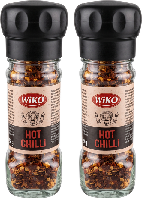 Wiko 辣椒海鹽研磨罐, 50g, 2瓶