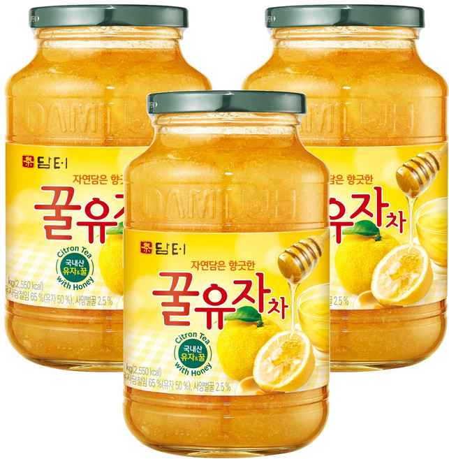 담터 꿀유자차, 1kg, 1개입, 3개
