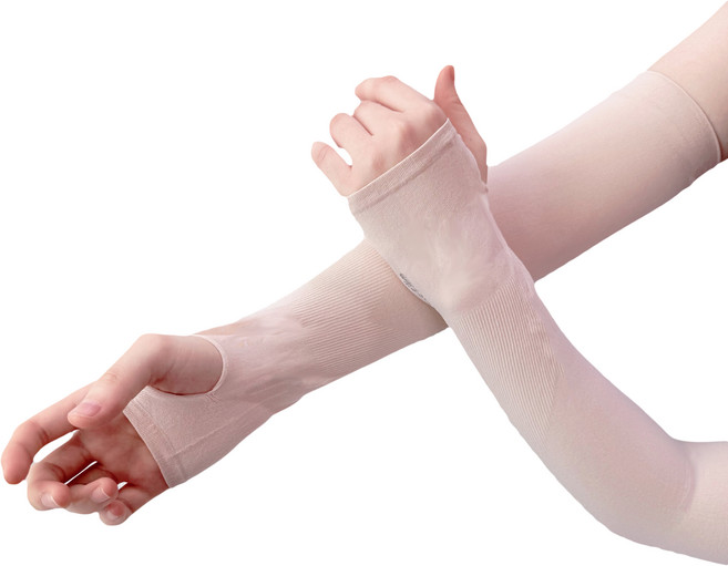 순잠 냉감 팔토시 손등형 2p, 베이지, 1개