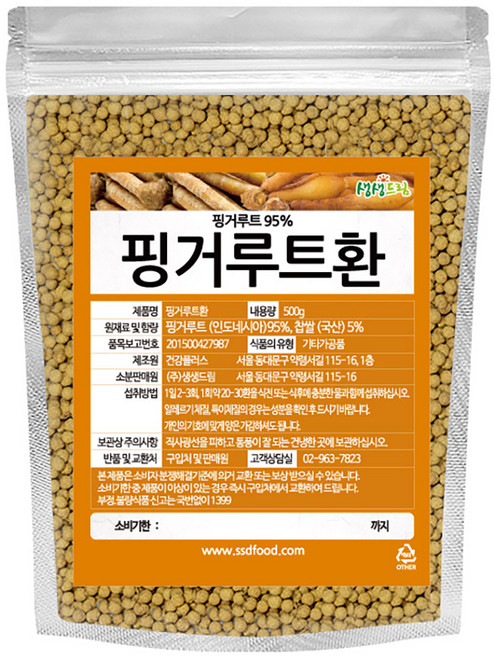 생생드림 핑거루트 환, 1개, 500g