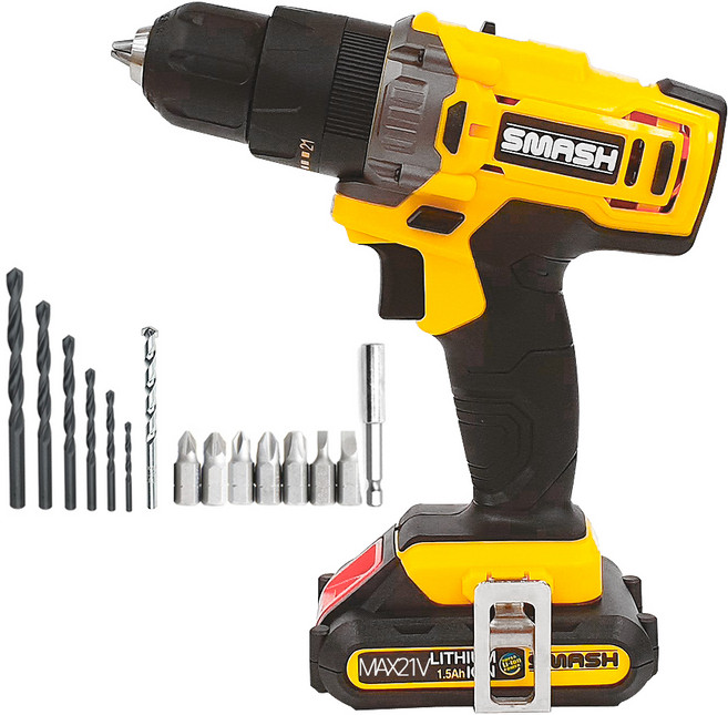 스매쉬 18.5V 리튬이온 충전 햄머드릴 SMH18LiK, 1개