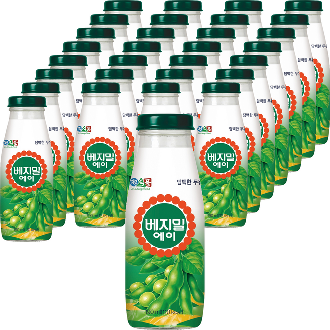 베지밀 에이 담백한 두유, 190ml, 40개