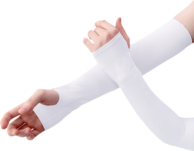 순잠 냉감 팔토시 손등형 2p, 화이트, 1개