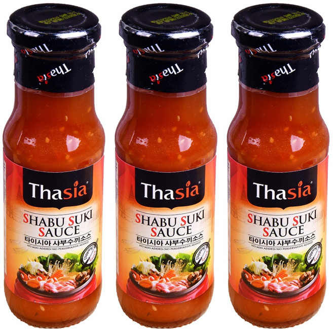 타이시아 샤부수끼 소스, 170g, 3개