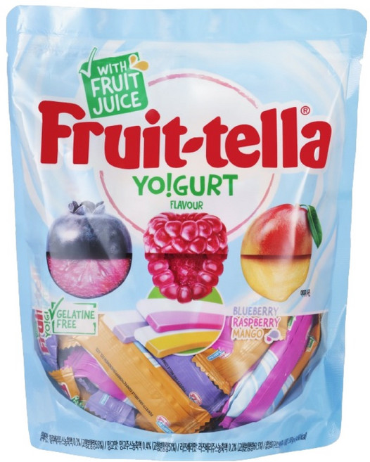 후르트텔라 요구르트향 츄잉캔디, 358g, 1개