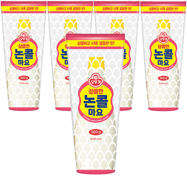 오뚜기 논콜마요, 500g, 5개