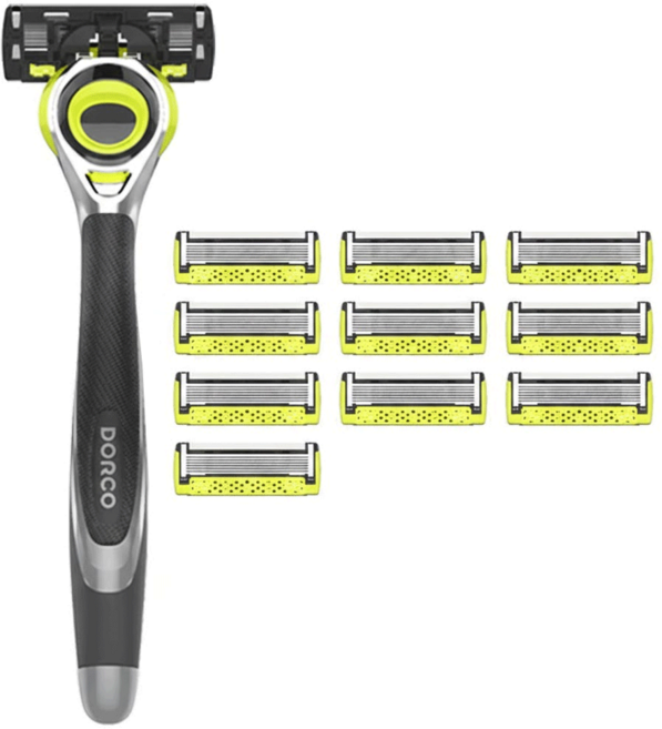 DORCO 多可樂客 PACE 3D動感刮鬍刀組, 1組, 刮鬍刀柄+11個刀片