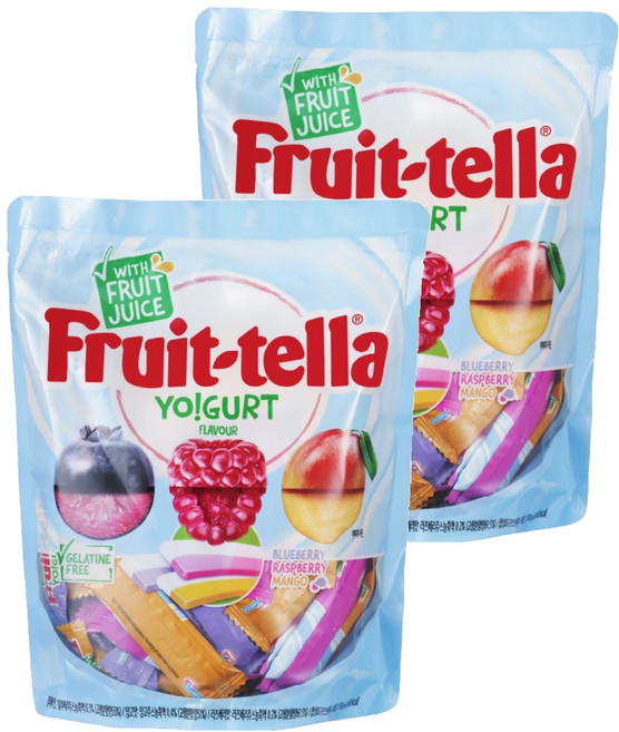 후르트텔라 요구르트향 츄잉캔디, 358g, 2개