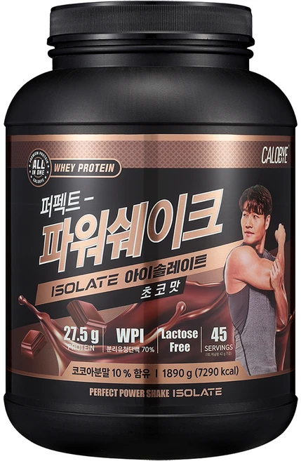 칼로바이 퍼펙트 파워쉐이크 아이솔레이트 초코맛, 1.89kg, 1개 - 쿠팡