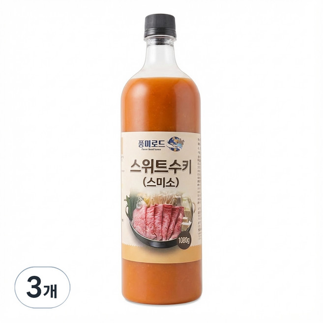 풍미로드 스위트수키 스미소 소스, 1.08kg, 3개