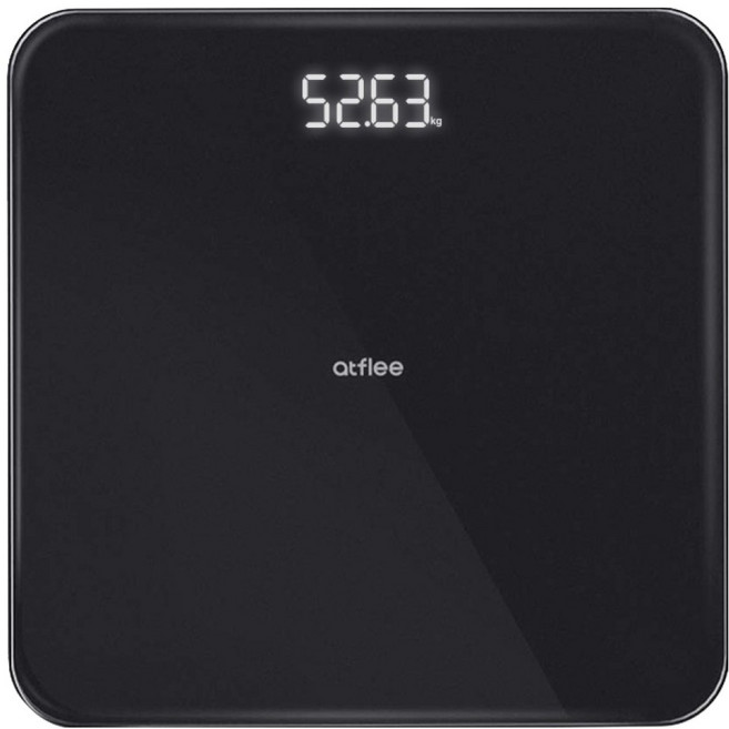 앳플리 디지털 LED 체중계, T3, 블랙, 1개
