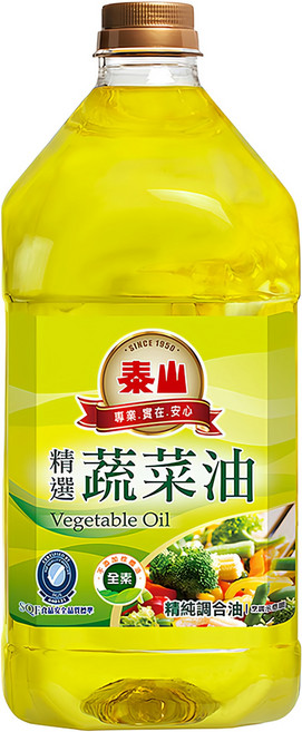 TAISUN 泰山 蔬菜油, 3L, 1瓶