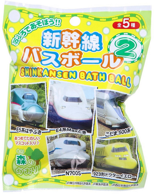 SK JAPAN 新幹線 沐浴球內附玩具 全5種, 75g, 1包