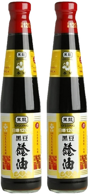 黑龍 春蘭級 黑豆蔭油, 400ml, 2瓶