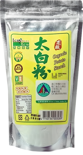 龍口 有機太白粉, 220g, 1包