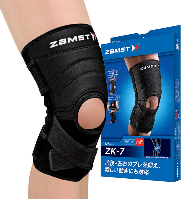 잠스트 무릎 보호대 ZK-7, 1개, 블랙