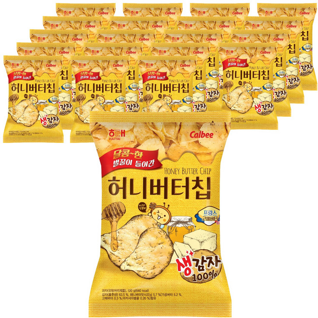 해태 허니버터칩, 120g, 20개
