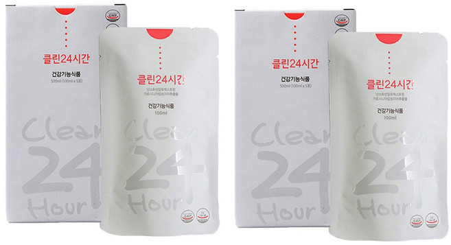 클린24시간 탄수화물 차단 다이어트 쾌변 보조 식품, 500ml, 2개