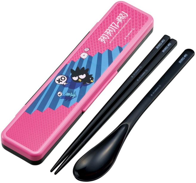 Skater X/O 湯筷附盒, 酷企鵝, 湯匙 + 筷子 + 盒, 1組