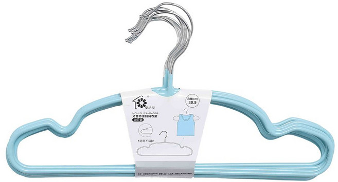 樂活屋 兒童防滑凹肩衣架 肩寬 30.5cm, 顏色隨機, 10支