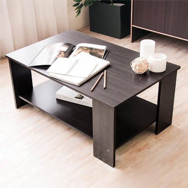 HOPMA 合馬家具 北歐時尚茶几桌 E-GS800BK 800 x 480 x 399mm 10kg, 黑胡桃