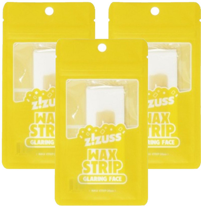 지저쓰 글레어링 페이스 왁스 스트립, 10g, 3개