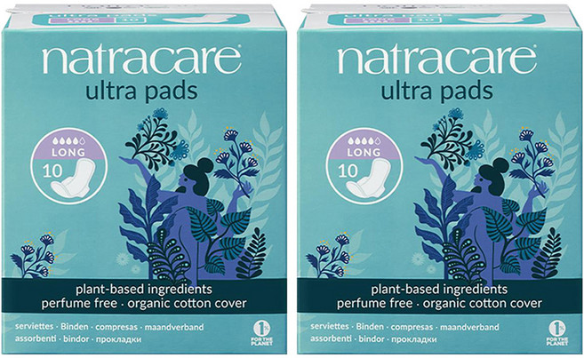 나트라케어 울트라 패드 윙 생리대 날개형, 대형, 10개입, 2개