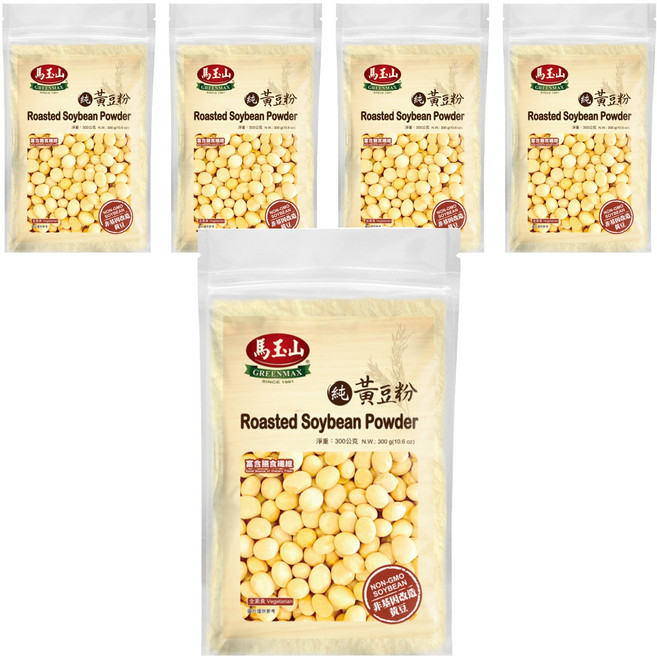 馬玉山 黃豆粉, 300g, 5包