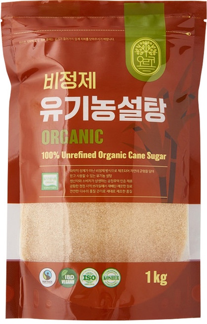 오르코 비정제 유기농 설탕, 1개, 1kg