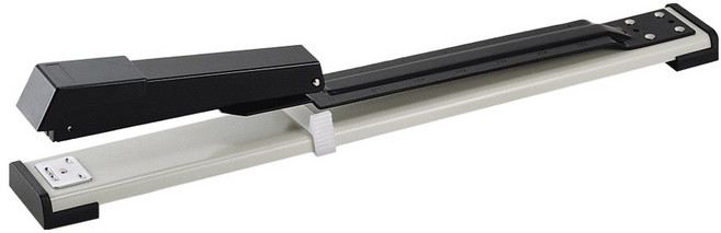 KW-triO 堡勝企業 NO.3長臂型訂書機, 黑色 + 灰色, 1個