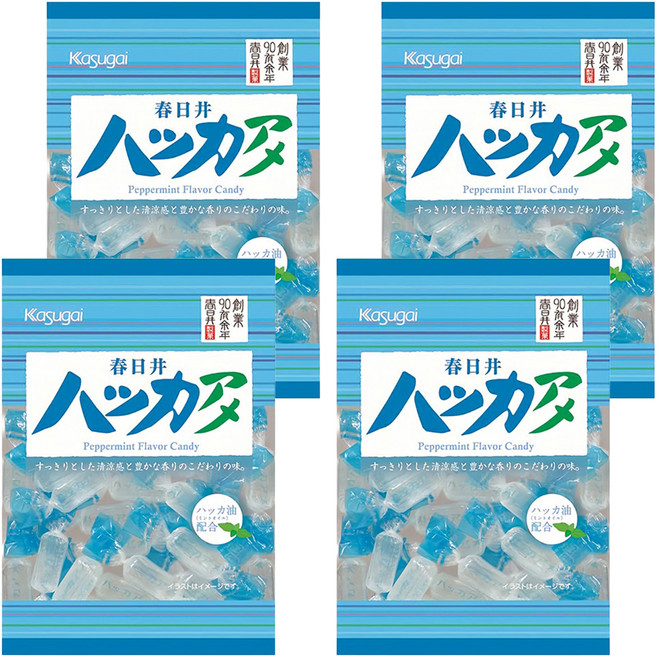 Kasugai 春日井 薄荷味糖, 150g, 4袋