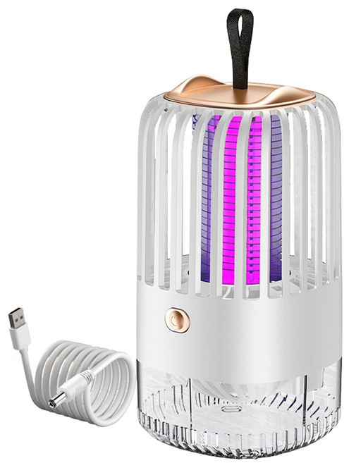 拍平方 紫光電擊式滅蚊燈 充電 進階強吸 19 x 10cm 白色, 單一商品