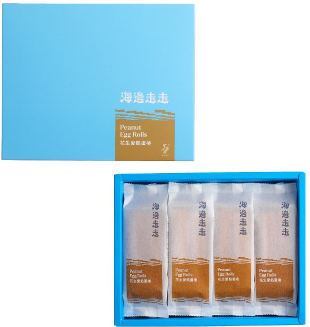 하이워크 피넛버터 에그롤 쿠키 2p x 8개 세트, 1세트, 400g