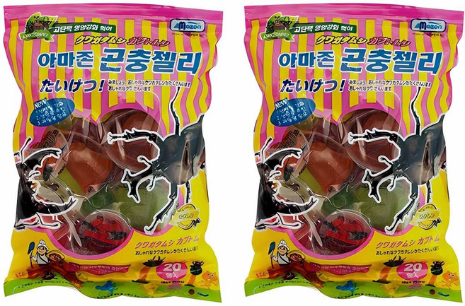 아마존 곤충젤리, 혼합색상, 2개