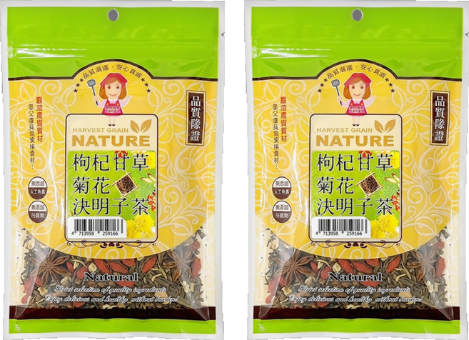 WON LAI WON 旺來旺 枸杞甘草菊花決明子茶, 5g, 20包, 2袋