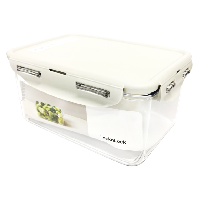LocknLock 樂扣樂扣 Tritan純淨輕透保鮮盒 1.1L, 2個容器 + 2個蓋子, 1組