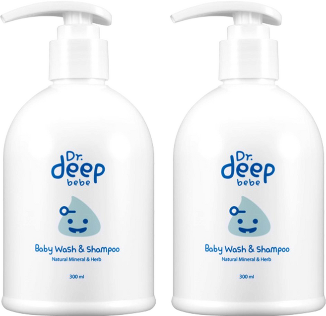 닥터딥 베이비워시 앤 샴푸, 300ml, 2개