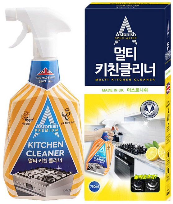 아스토니쉬 멀티키친 클리너, 750ml, 1개