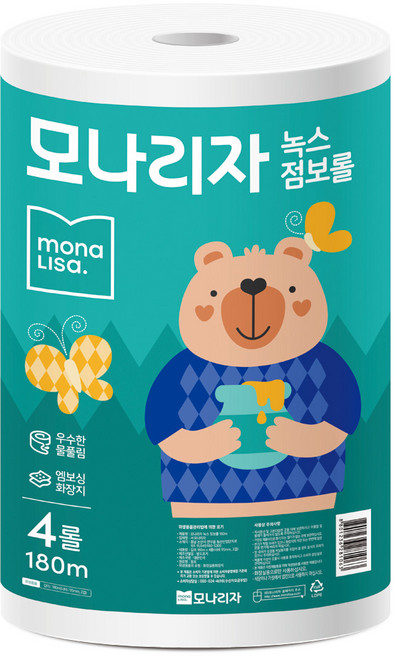 모나리자 녹스 2겹 점보롤, 180m, 4롤, 1개